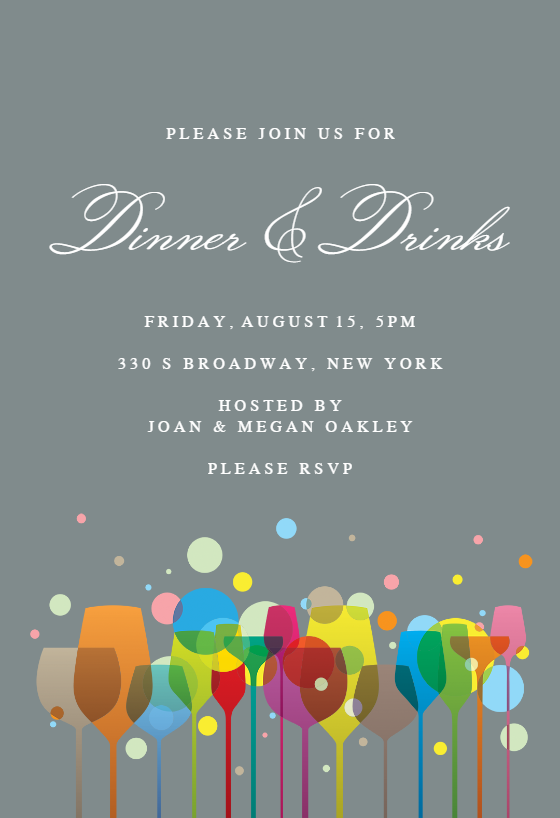 Dinner Party Invitation Templates (Free) | Greetings Island